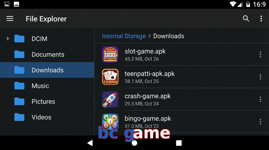 Main screen of Bc Game gameapk page for PK players