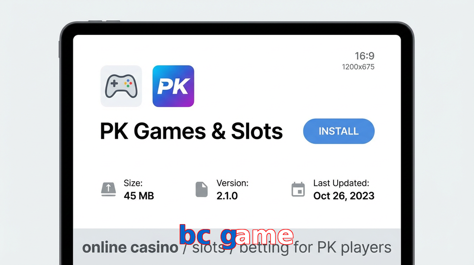 Game list for Bc Game gameapk section