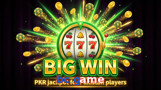 Big win animation on Bc Game slot game